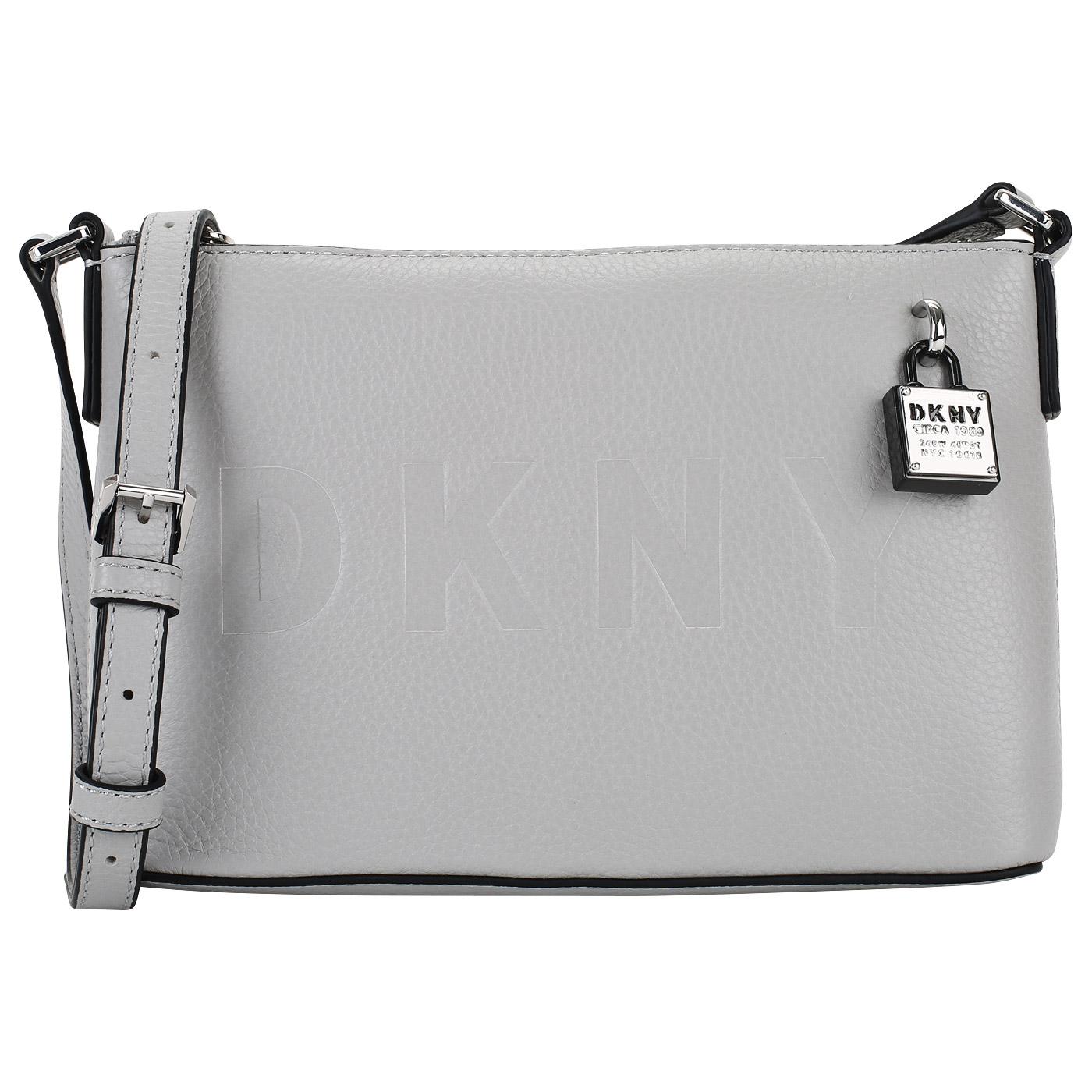 DKNY Серая кожаная сумочка