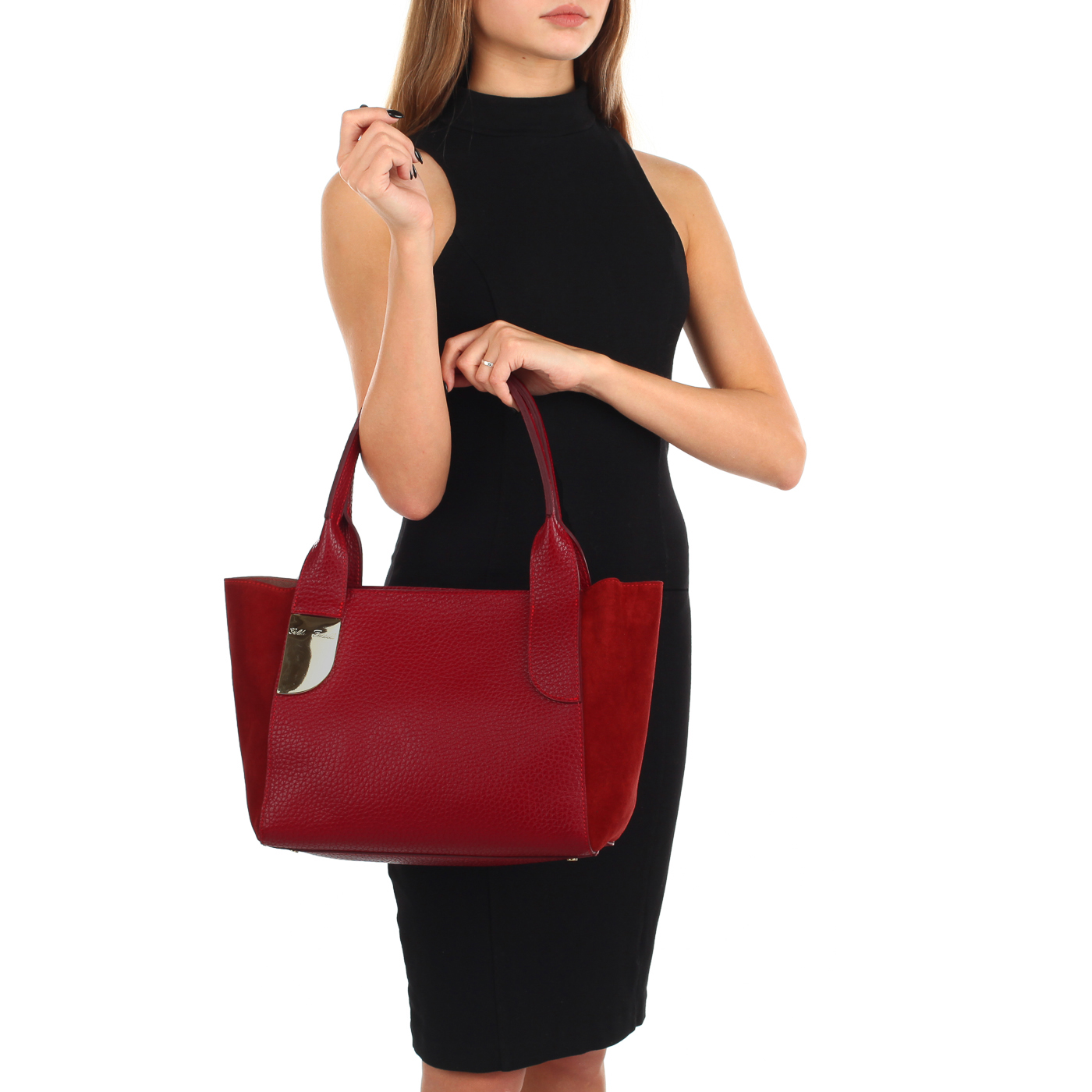 Комбинированная сумка на молнии Gilda Tonelli King Camoscio