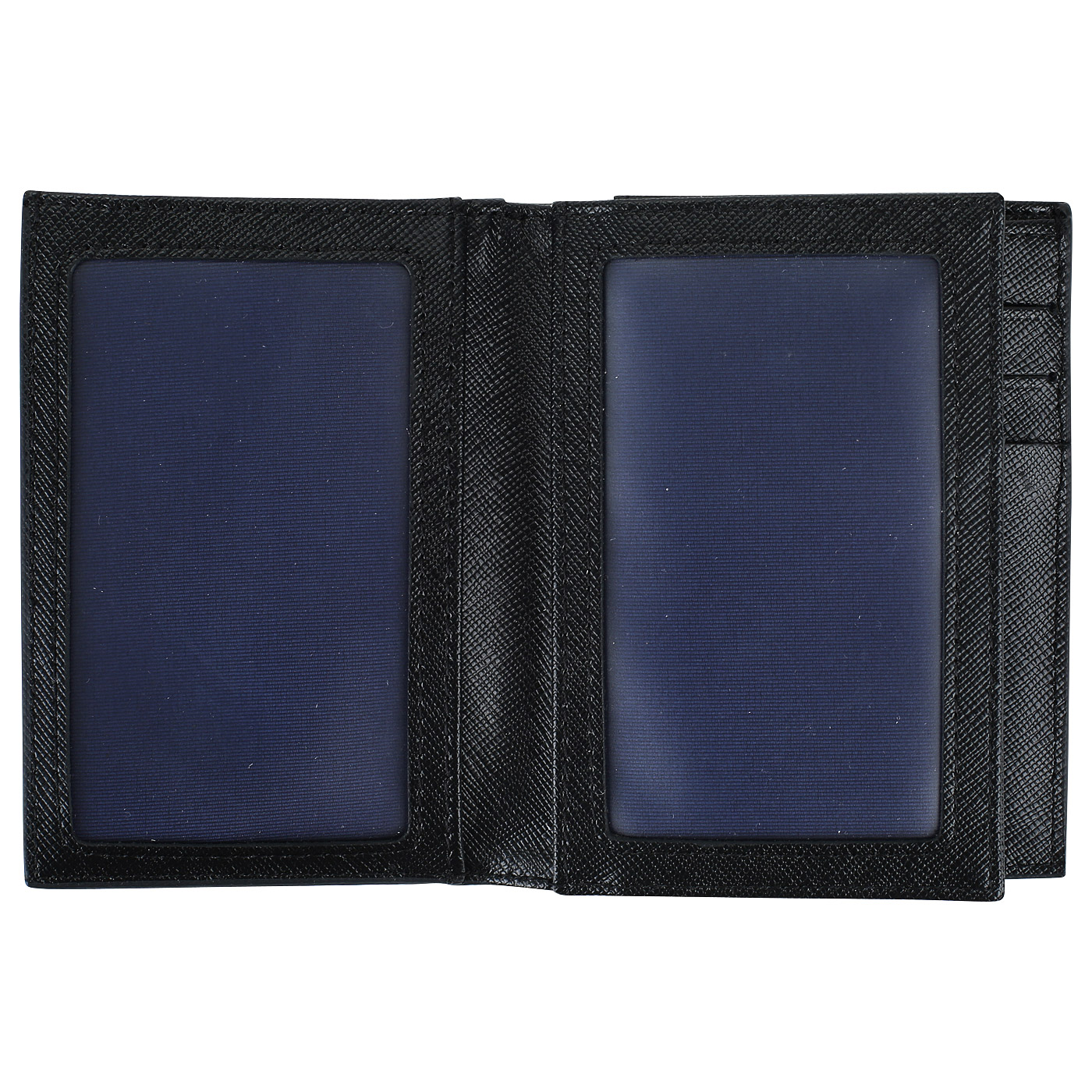 Мужское портмоне из черного натурального сафьяна Lancaster Mathias