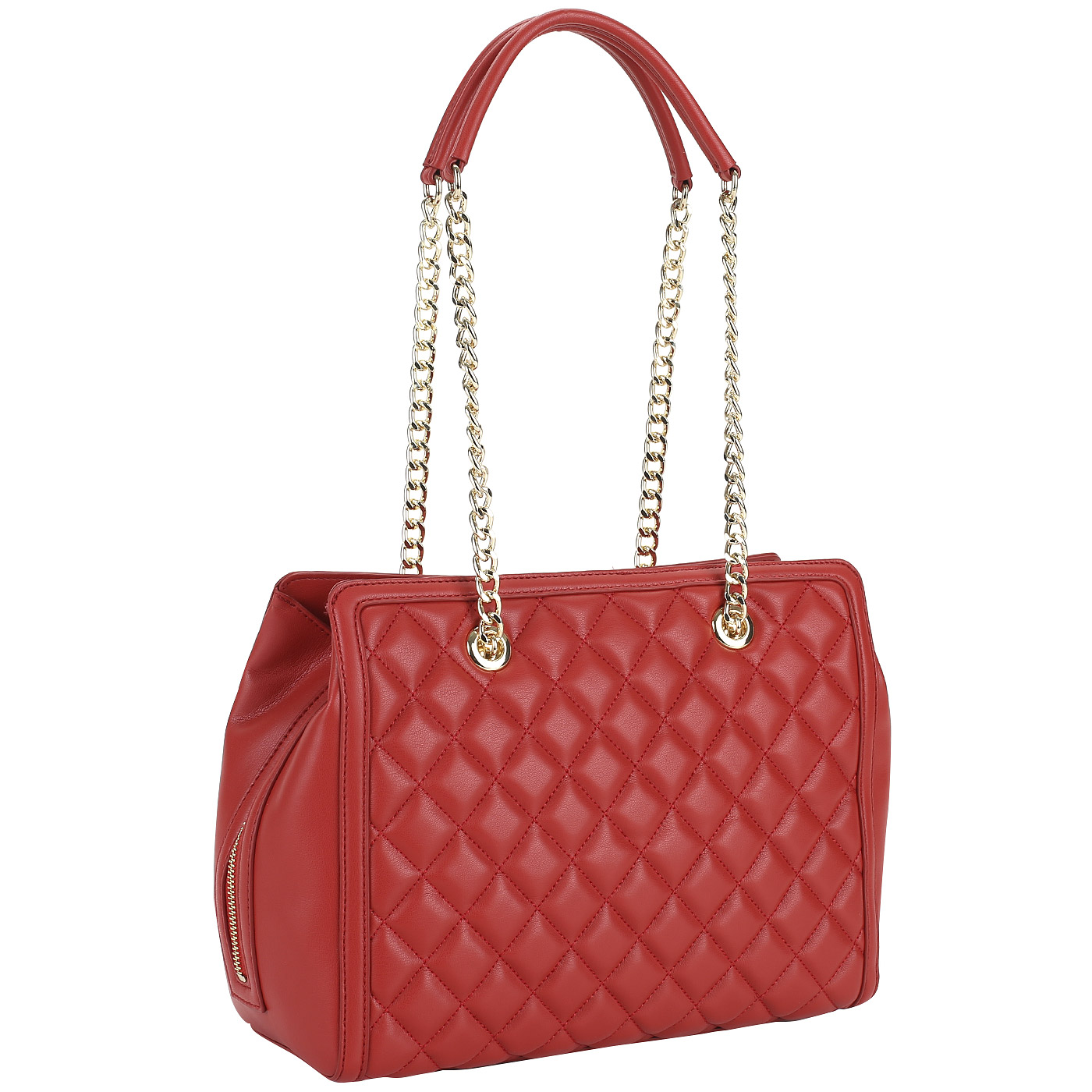 Стеганая сумка с длинными ручками Love Moschino Super Quilted