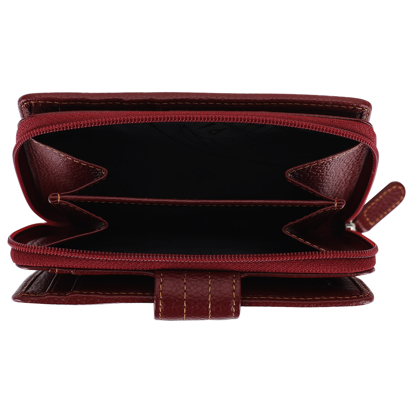 Бордовый кожаный кошелек Picard Melbourne