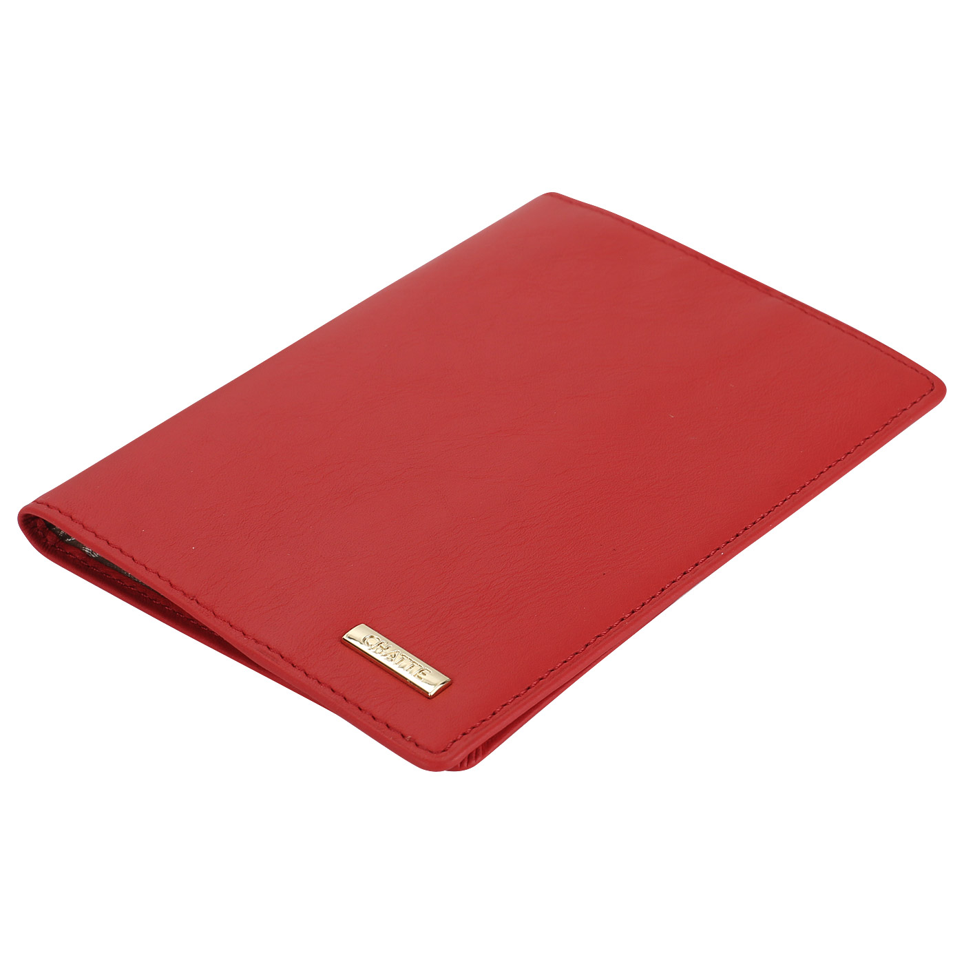 Обложка для паспорта из красной кожи Chatte Moon