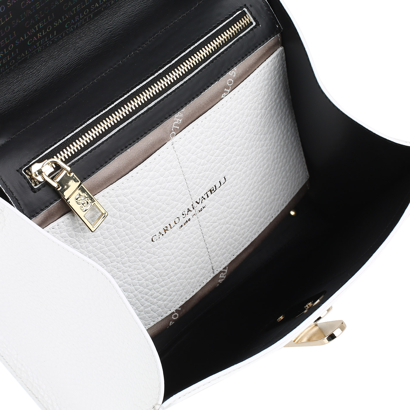 Кожаная сумка с плечевым ремешком Carlo Salvatelli Cervino