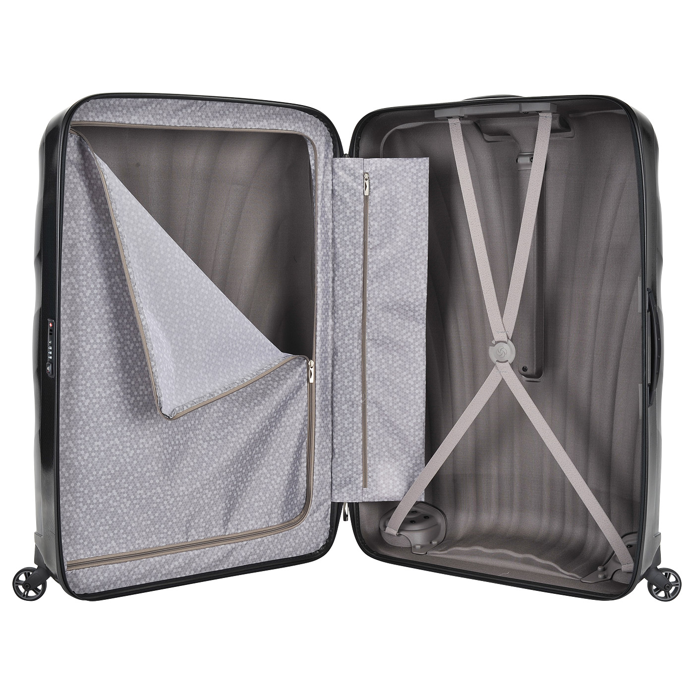 Чемодан очень большой XL из материала Curv с кодовым замком Samsonite Cosmolite