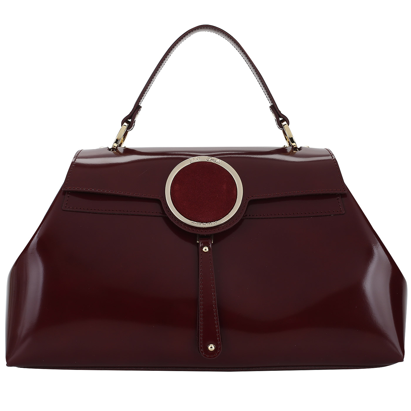 Gilda Tonelli Бордовая сумка с откидным клапаном