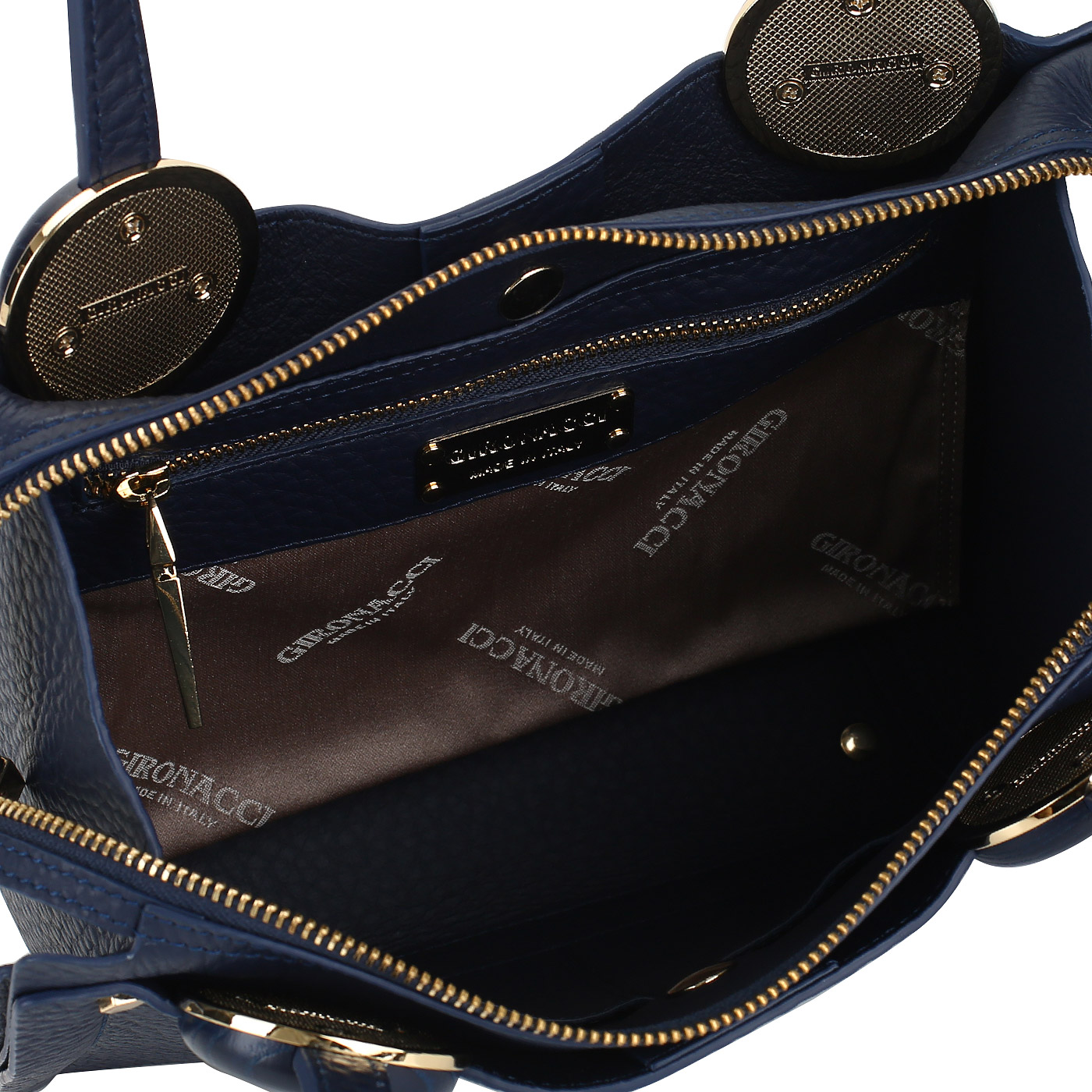 Кожаная сумка на двойной молнии Gironacci 