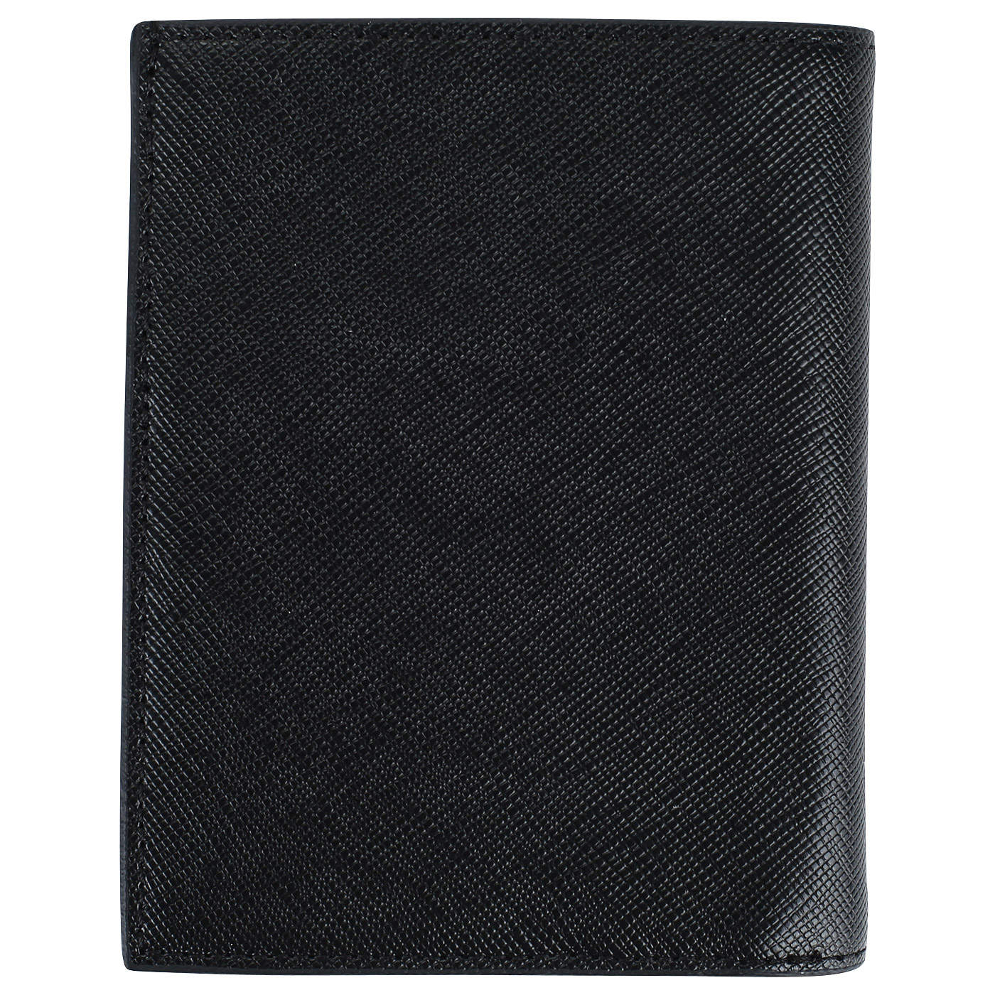 Мужское портмоне из черного натурального сафьяна Lancaster Mathias