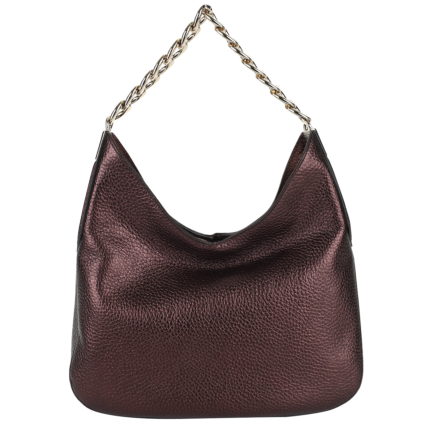 Gironacci Мягкая сумка из бордовой кожи