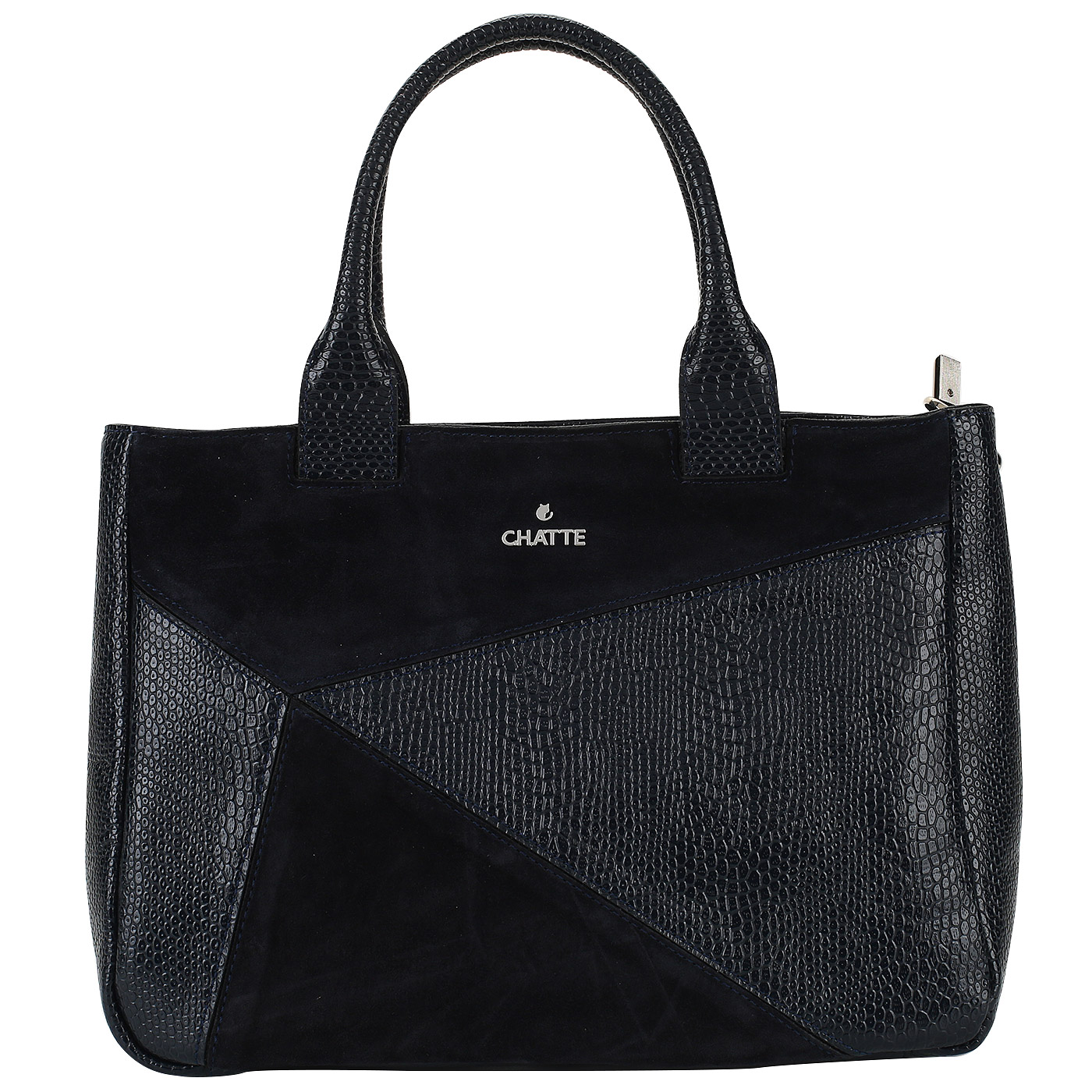 Chatte Синяя кожаная сумка