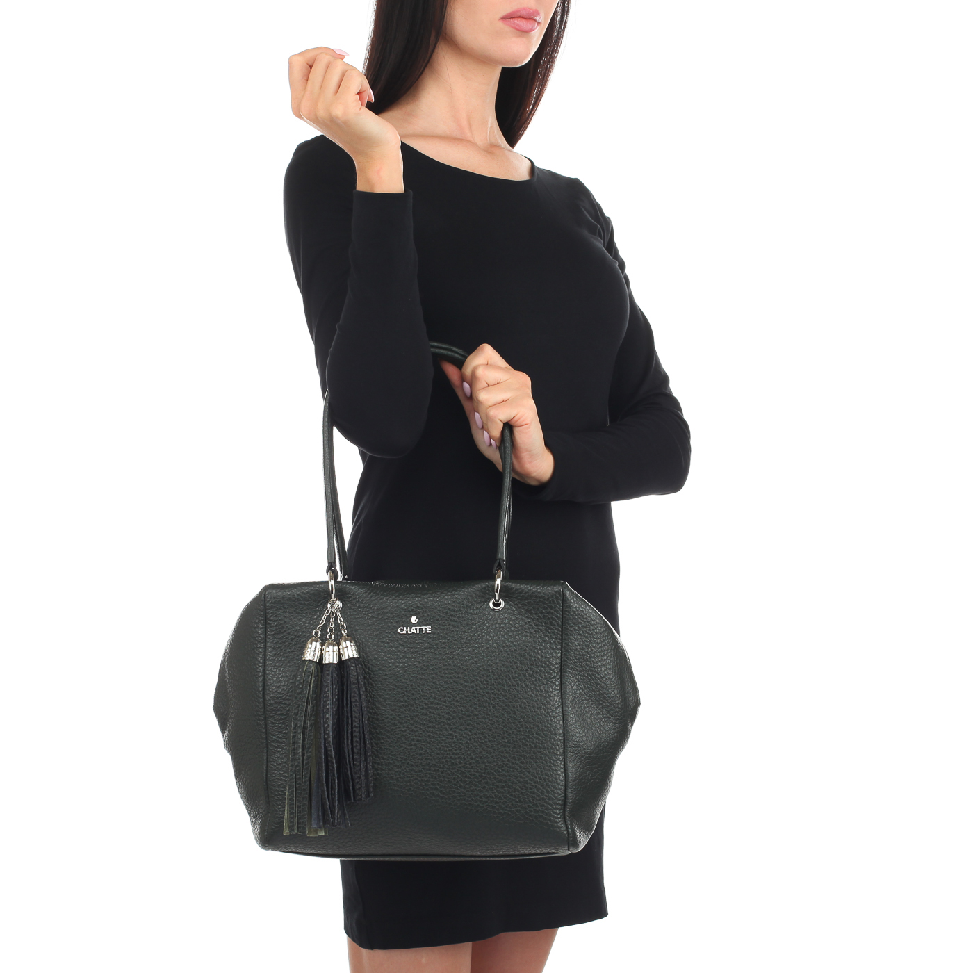 Мягкая кожаная сумка Chatte 