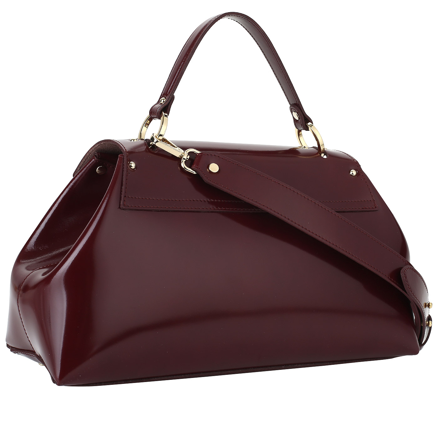 Бордовая сумка с откидным клапаном Gilda Tonelli Pad Eco