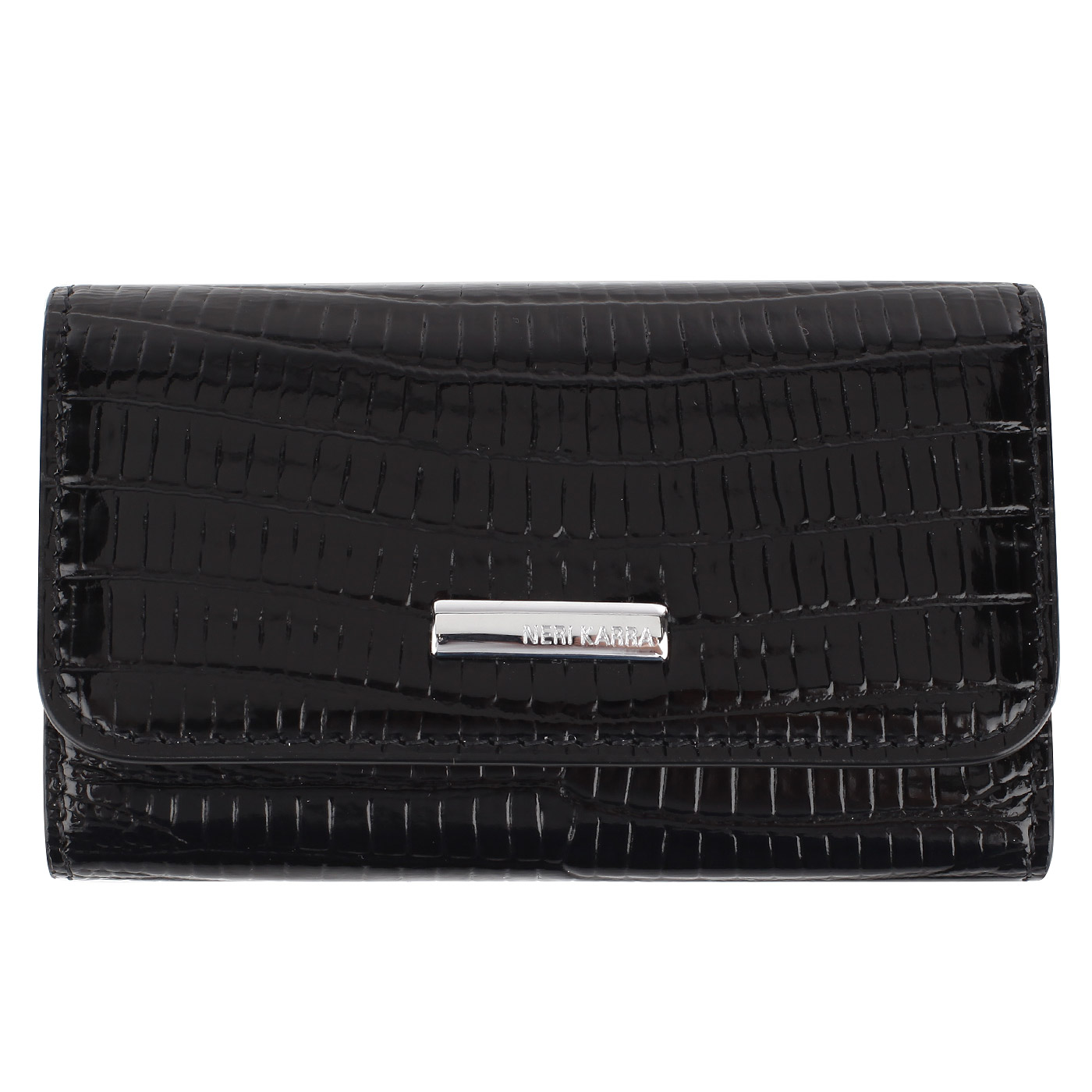 Neri Karra Черная кожаная ключница