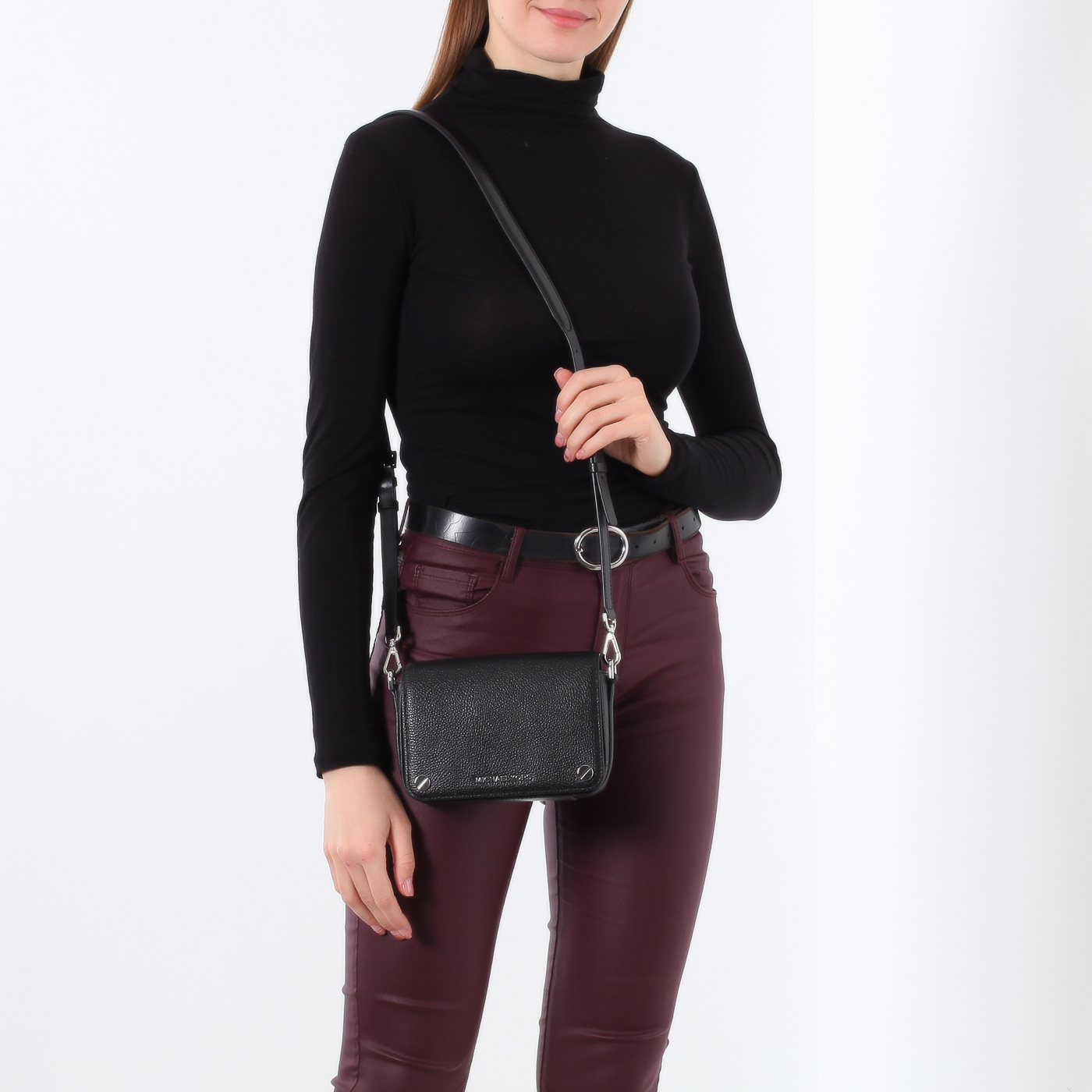 Сумочка из зернистой кожи Michael Kors Jet set