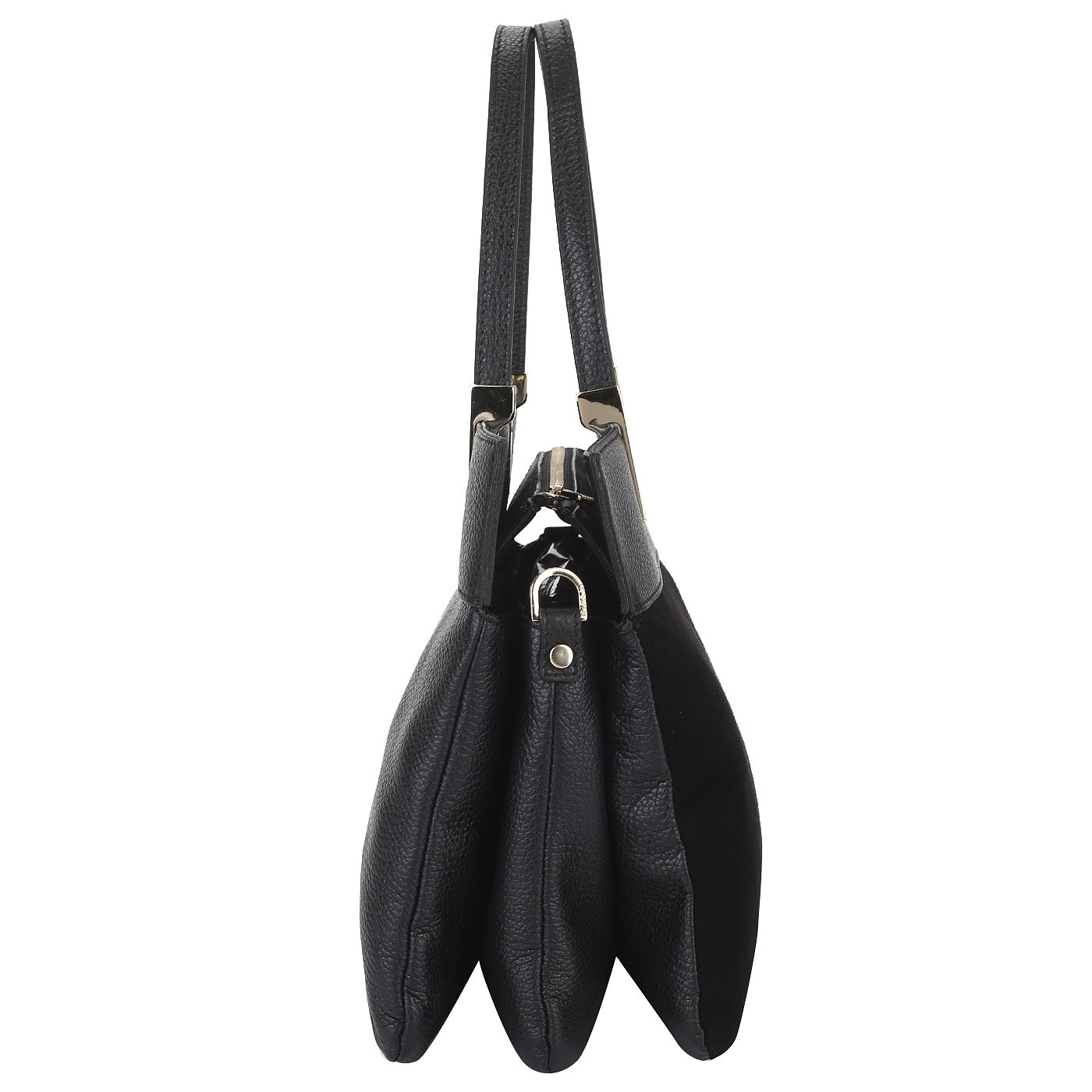 Мягкая сумка из кожи и замши Ripani Vanilla