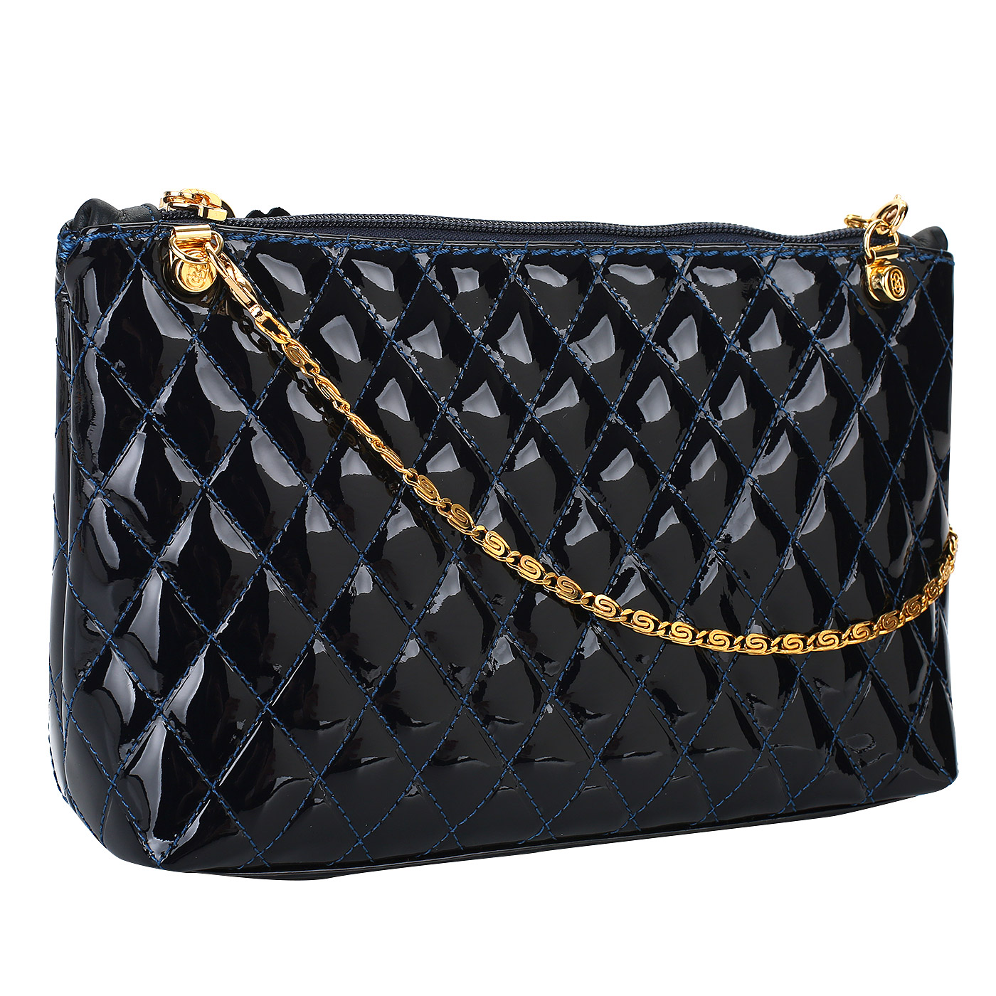 Стеганый клатч с декором Marino Orlandi 