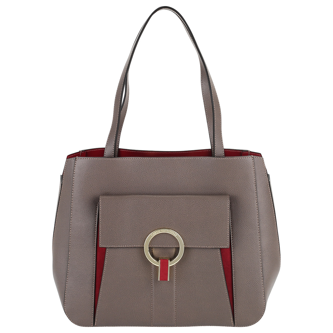 Carlo Salvatelli Сумка из тисненой кожи