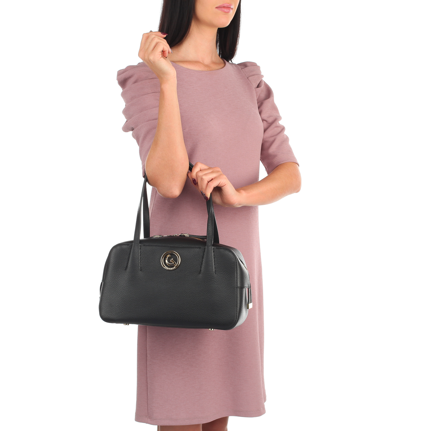 Сумка из кожи на молнии Gironacci 