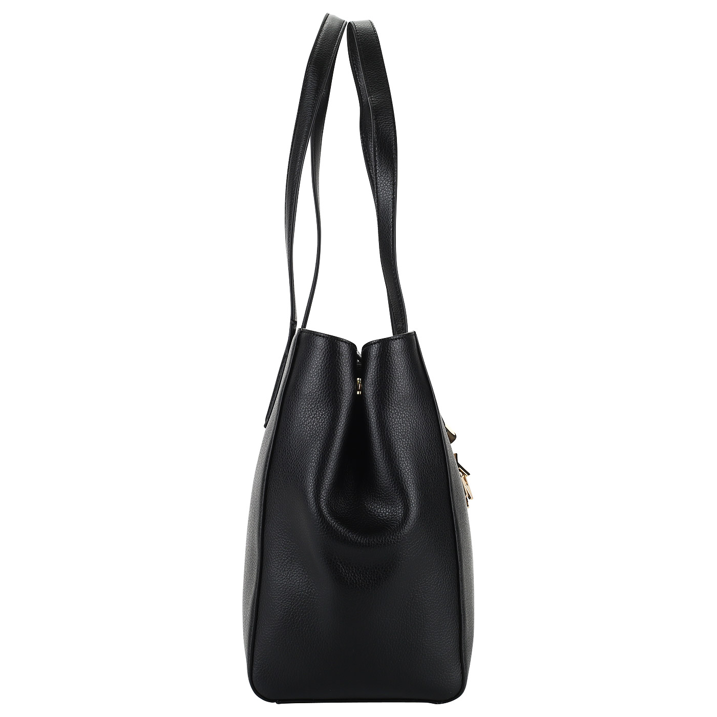 Черная сумка на кнопке DKNY Elissa