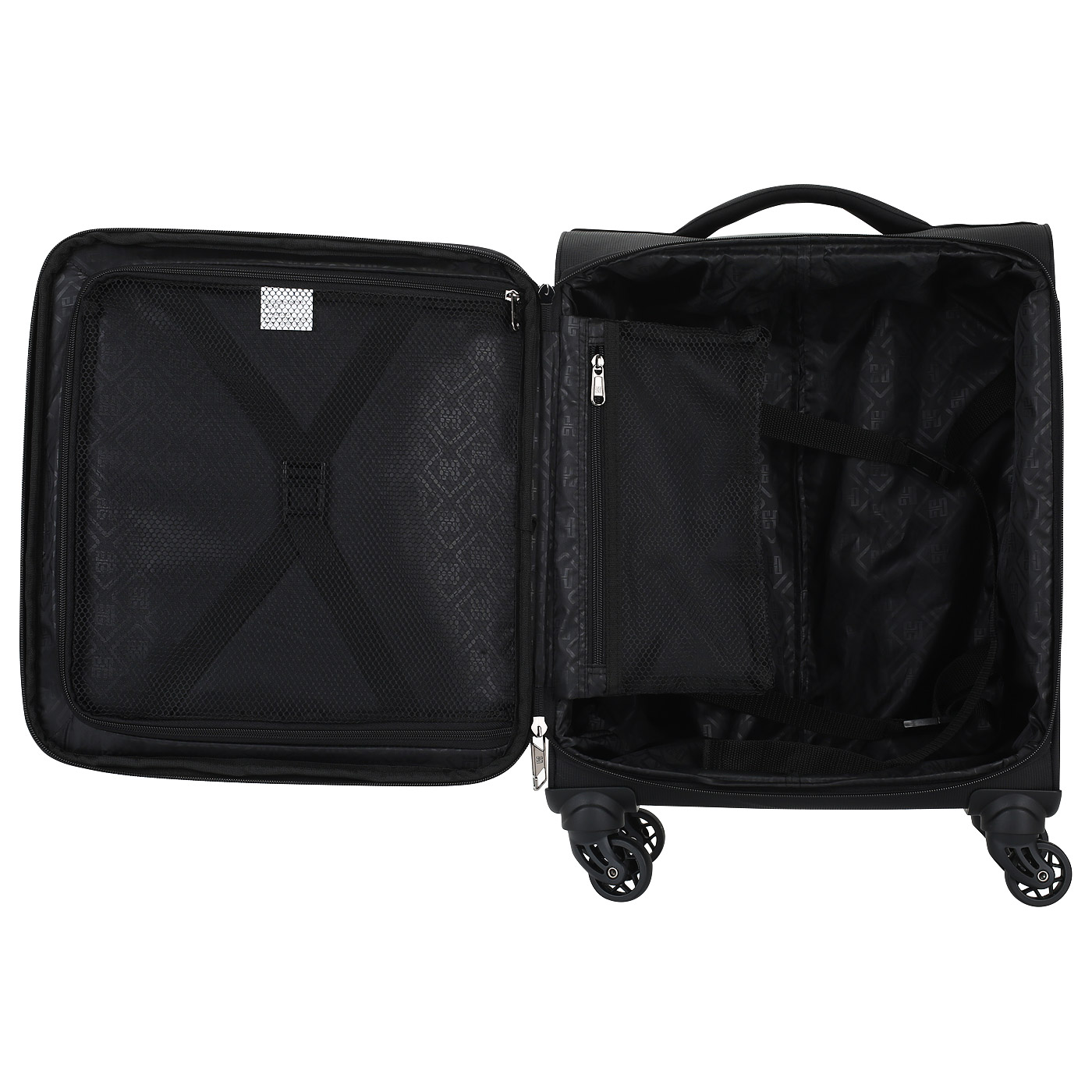 Чемодан маленький S тканевый с кодовым замком Eberhart Liberty