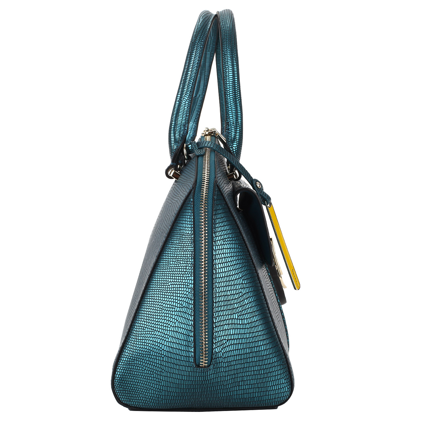 Кожаная сумка на двойной молнии Cromia Yvon