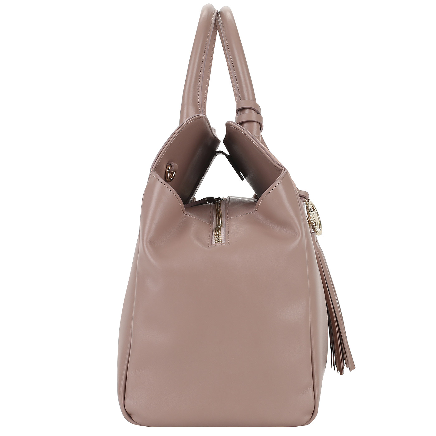 Сумка из темно-розовой кожи Aurelli 