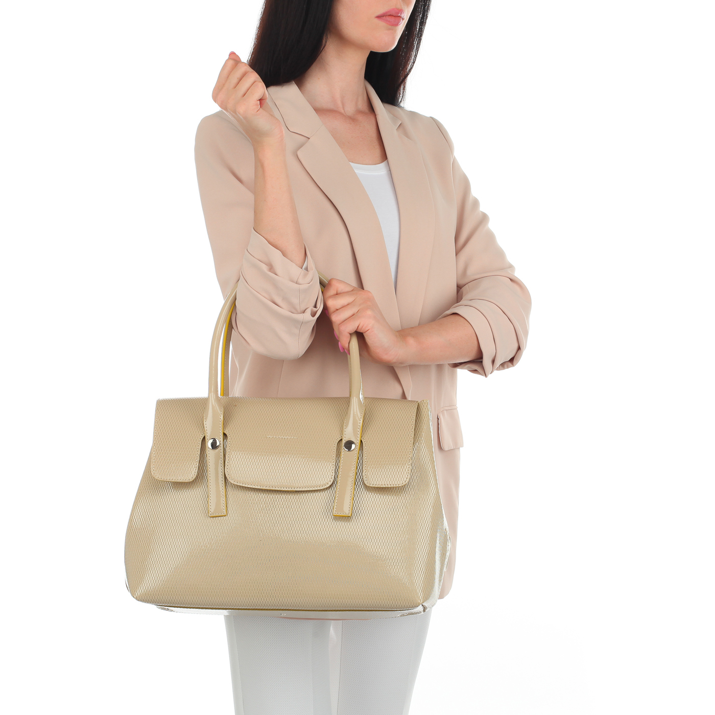 Кожаная сумка с откидным клапаном Ripani Glassa