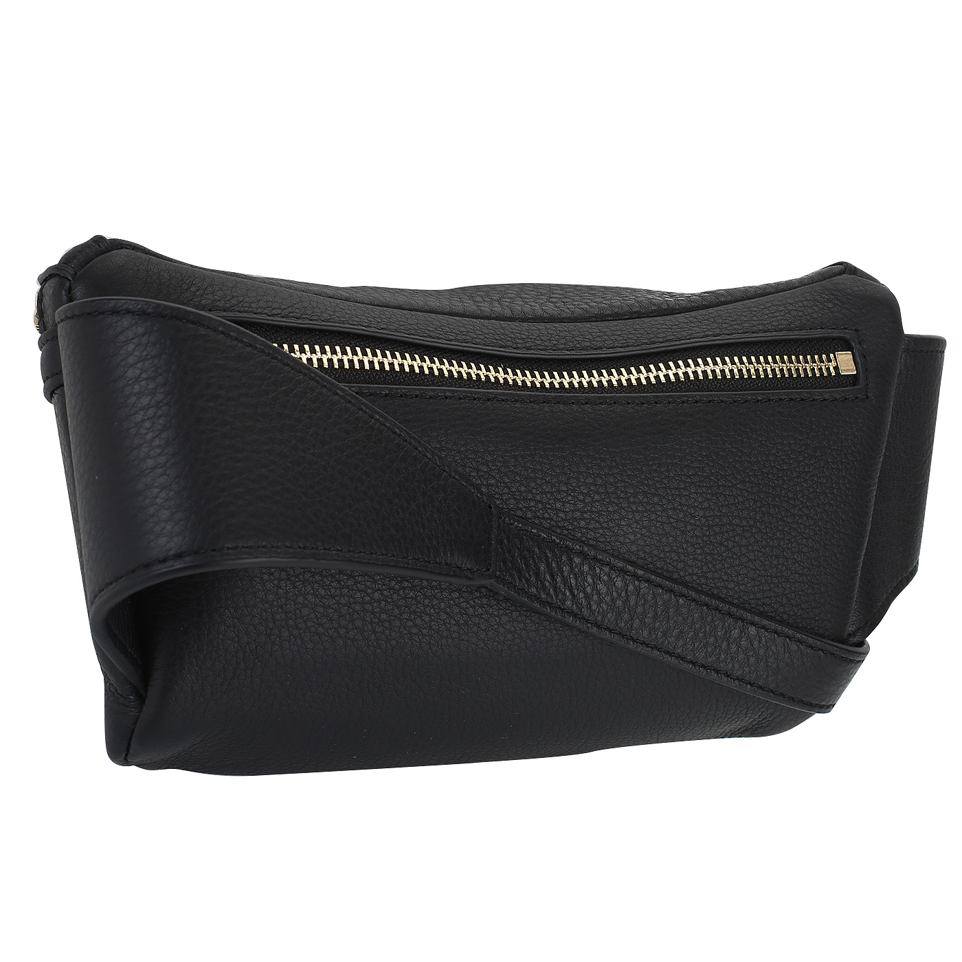 Кожаная поясная сумочка Love Moschino Classic leather