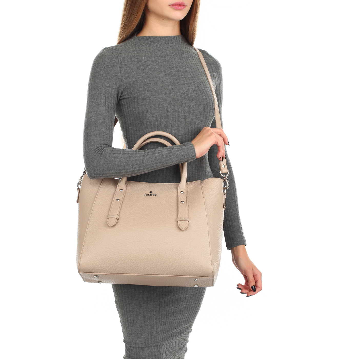 Кожаная сумка-тоут Chatte 