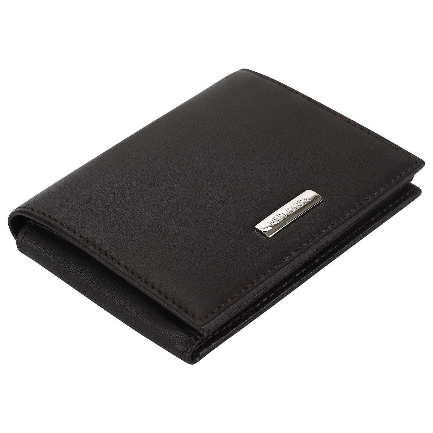 Портмоне из кожи без застежки Neri Karra 