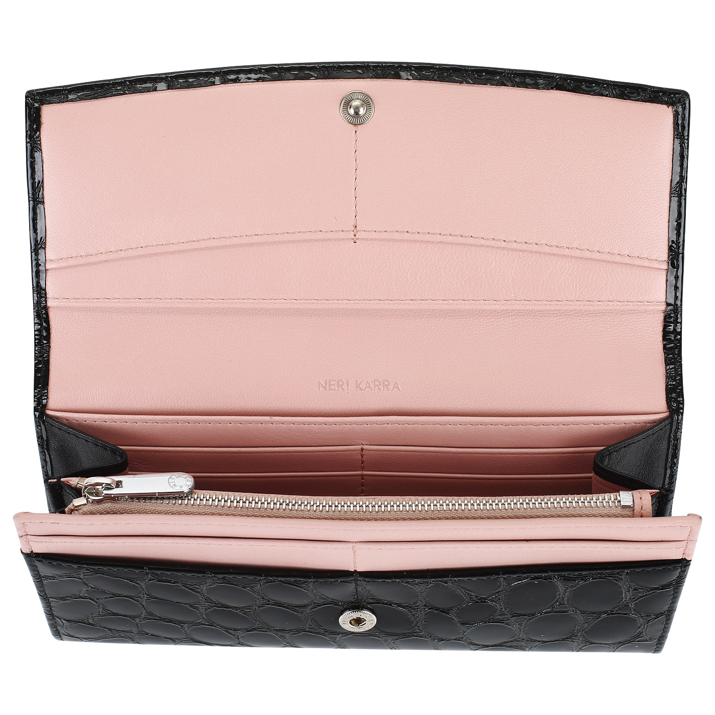 Кошелек с отделкой под крокодила Neri Karra 