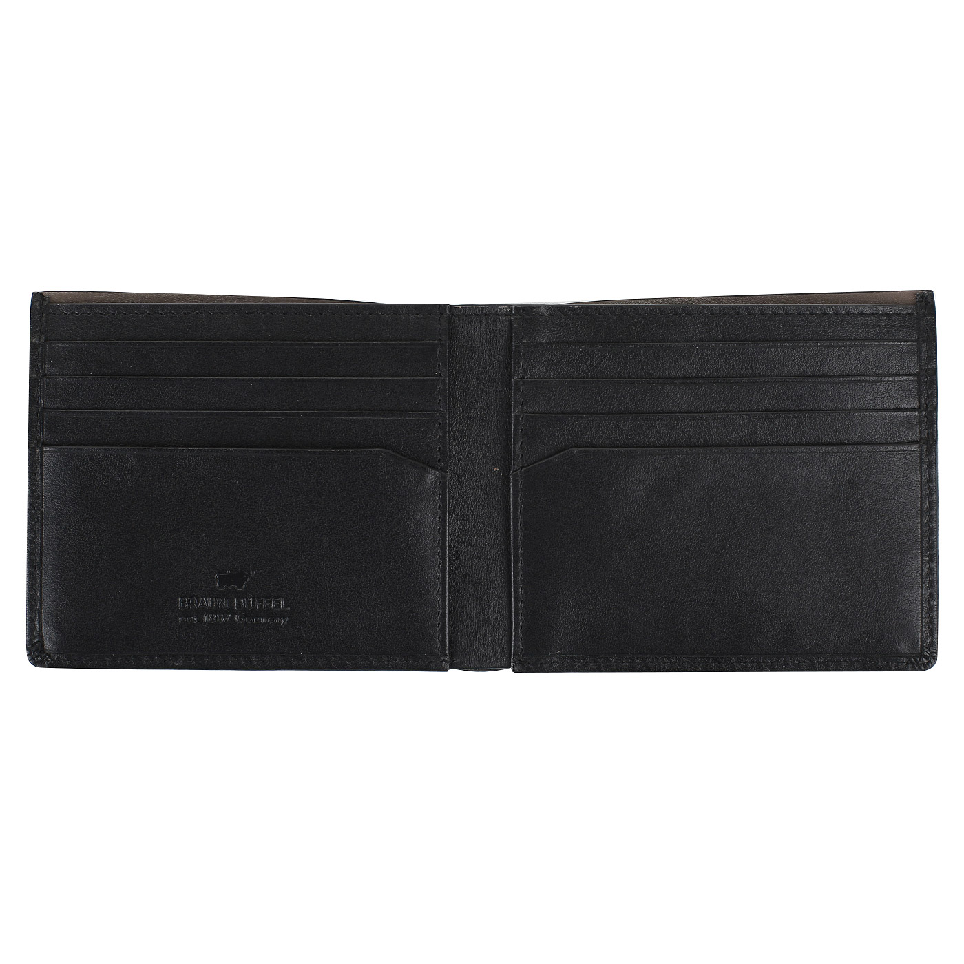 Складное портмоне из черной кожи Braun Buffel Livorno