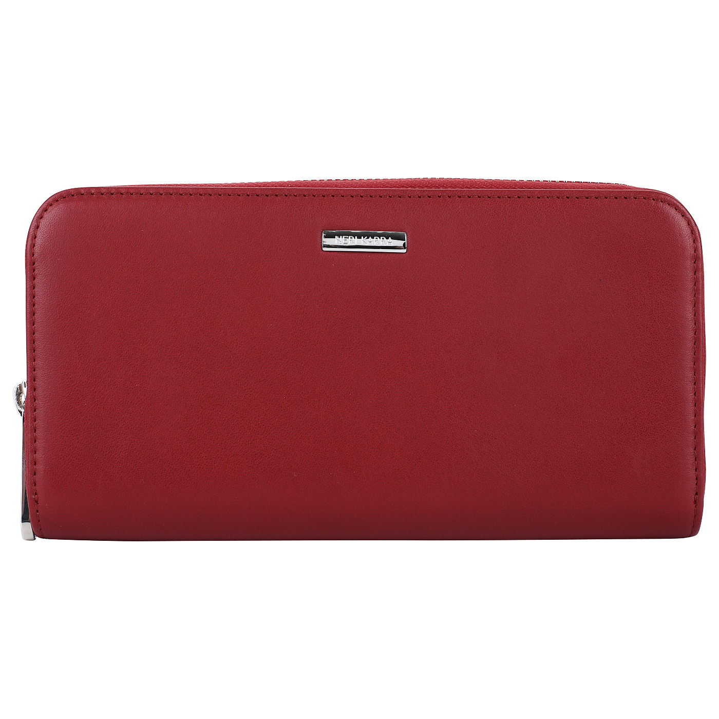 Neri Karra Красное портмоне из гладкой кожи