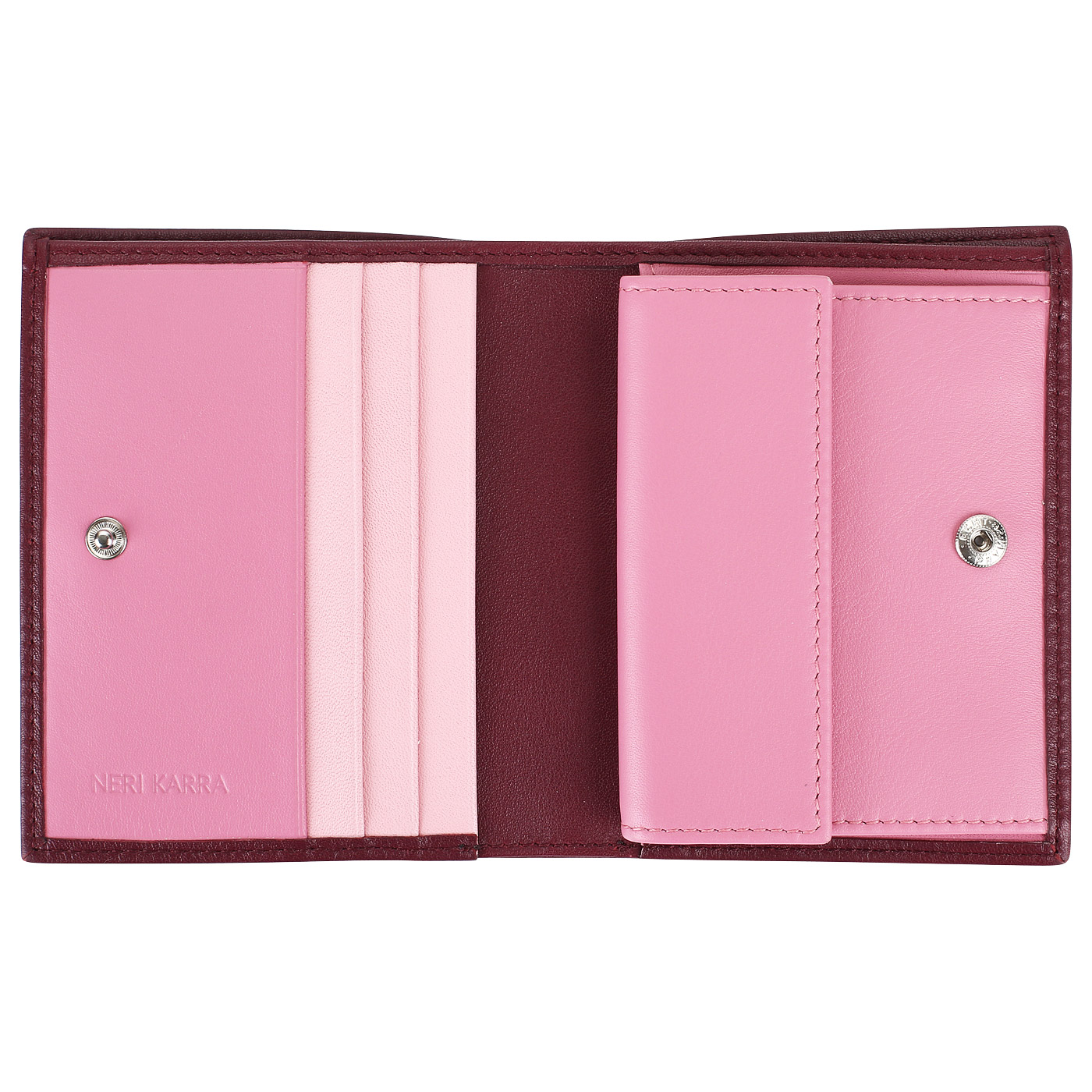 Кошелек из бордовой кожи Neri Karra 