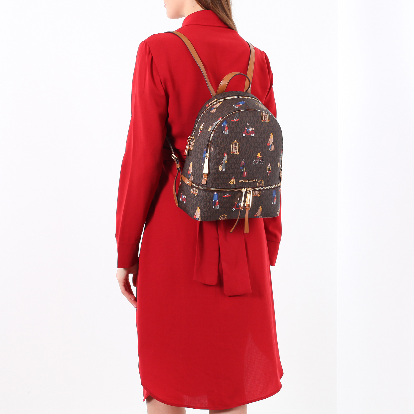 Рюкзак с принтом Michael Kors Rhea Zip