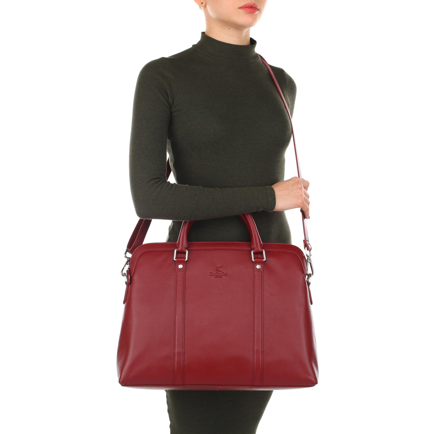 Женская кожаная сумка для документов Dr. Koffer 