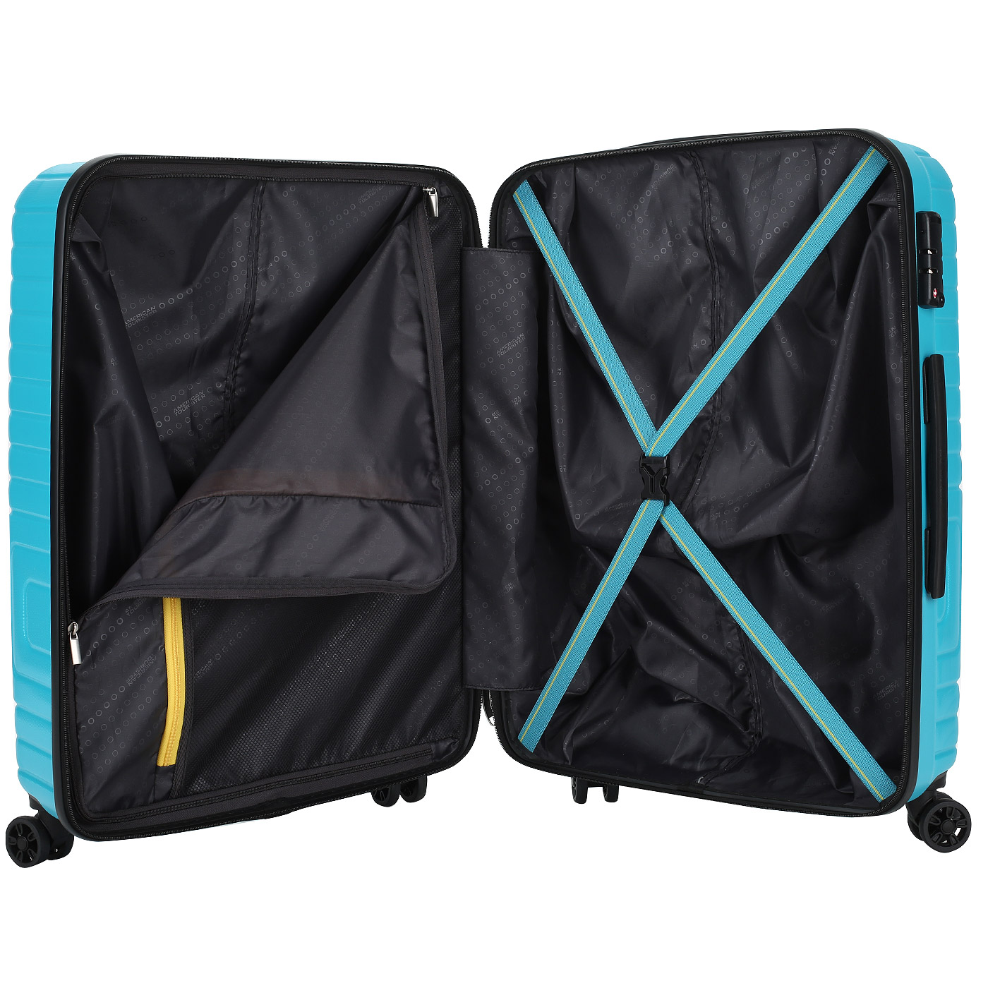 Чемодан средний M из поликарбоната с кодовым замком American Tourister Mighty Maze