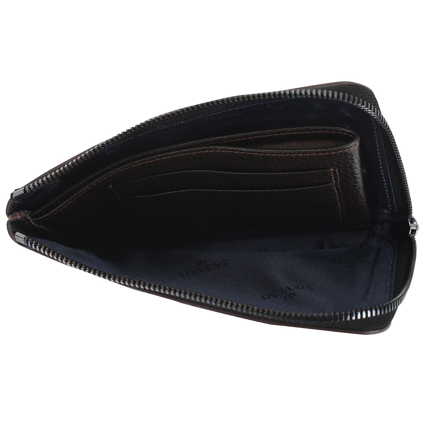 Сумка-визитка из зернистой кожи Stevens 