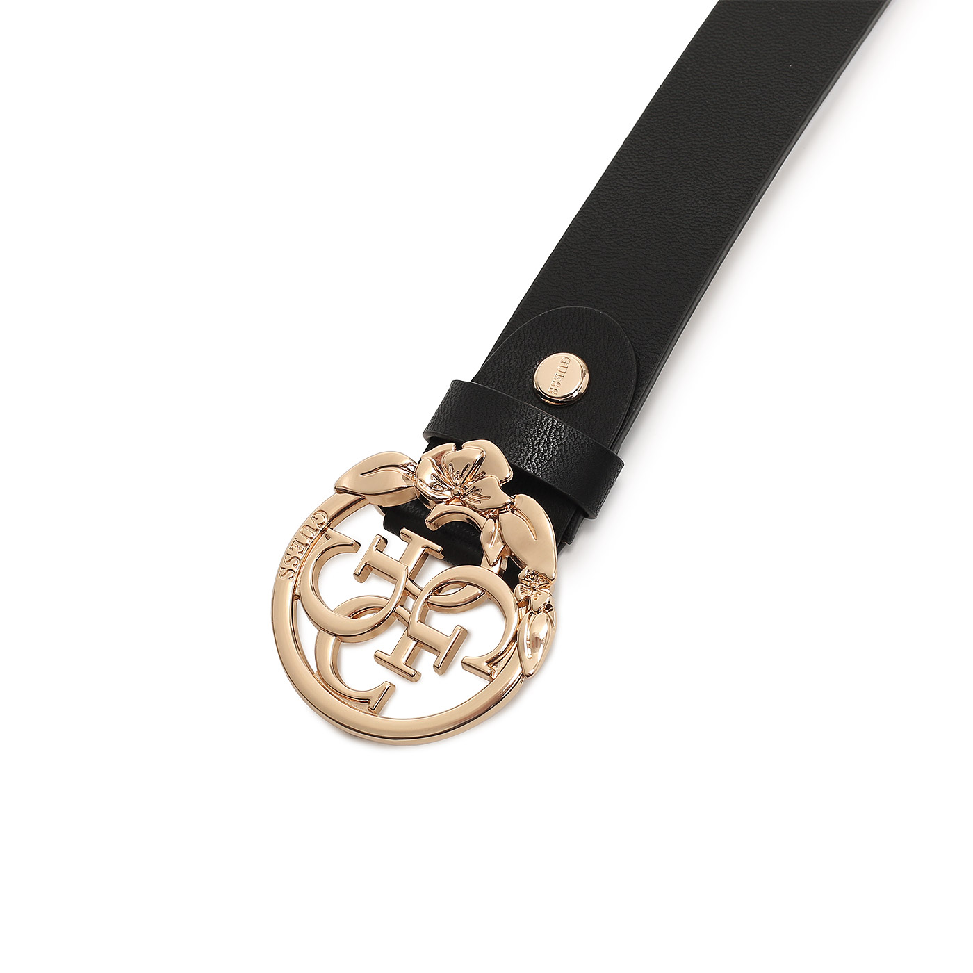 Ремень из гладкой кожи Guess Emera