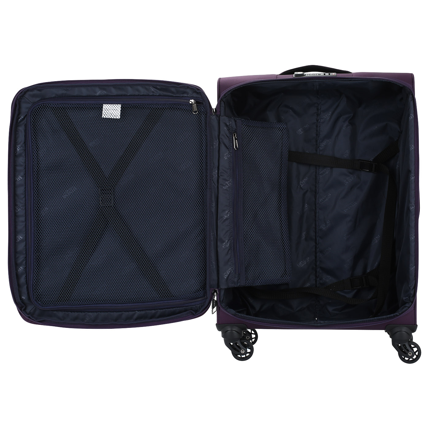 Чемодан средний M тканевый с кодовым замком Stevens Urban