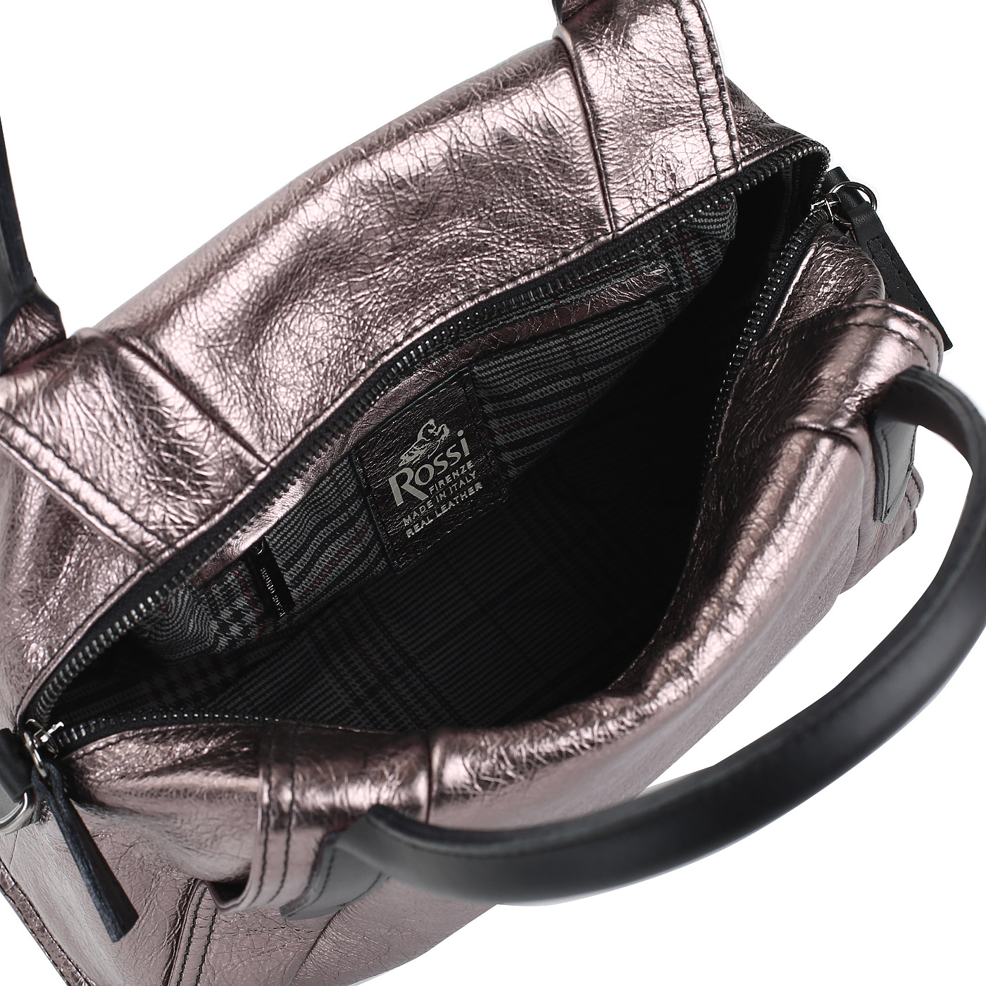 Сумка из ламинированной кожи Bruno Rossi 