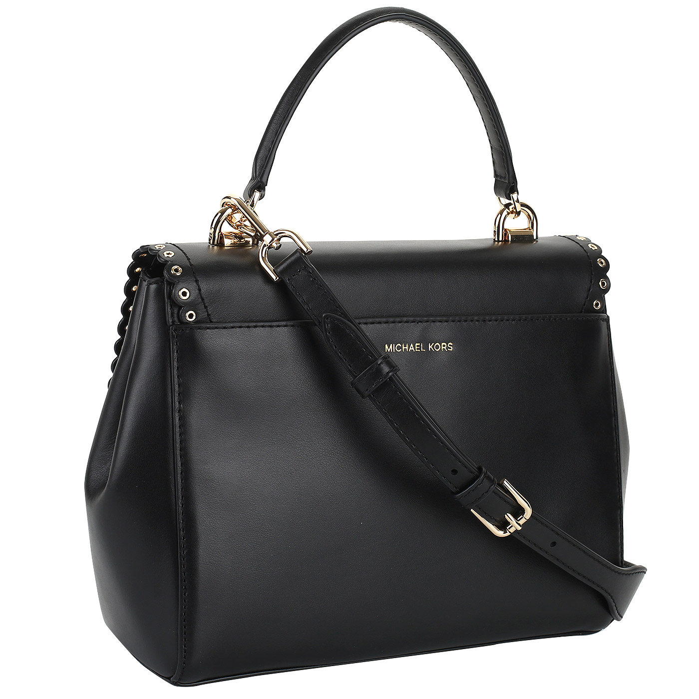 Кожаная сумка с откидным клапаном Michael Kors Ava