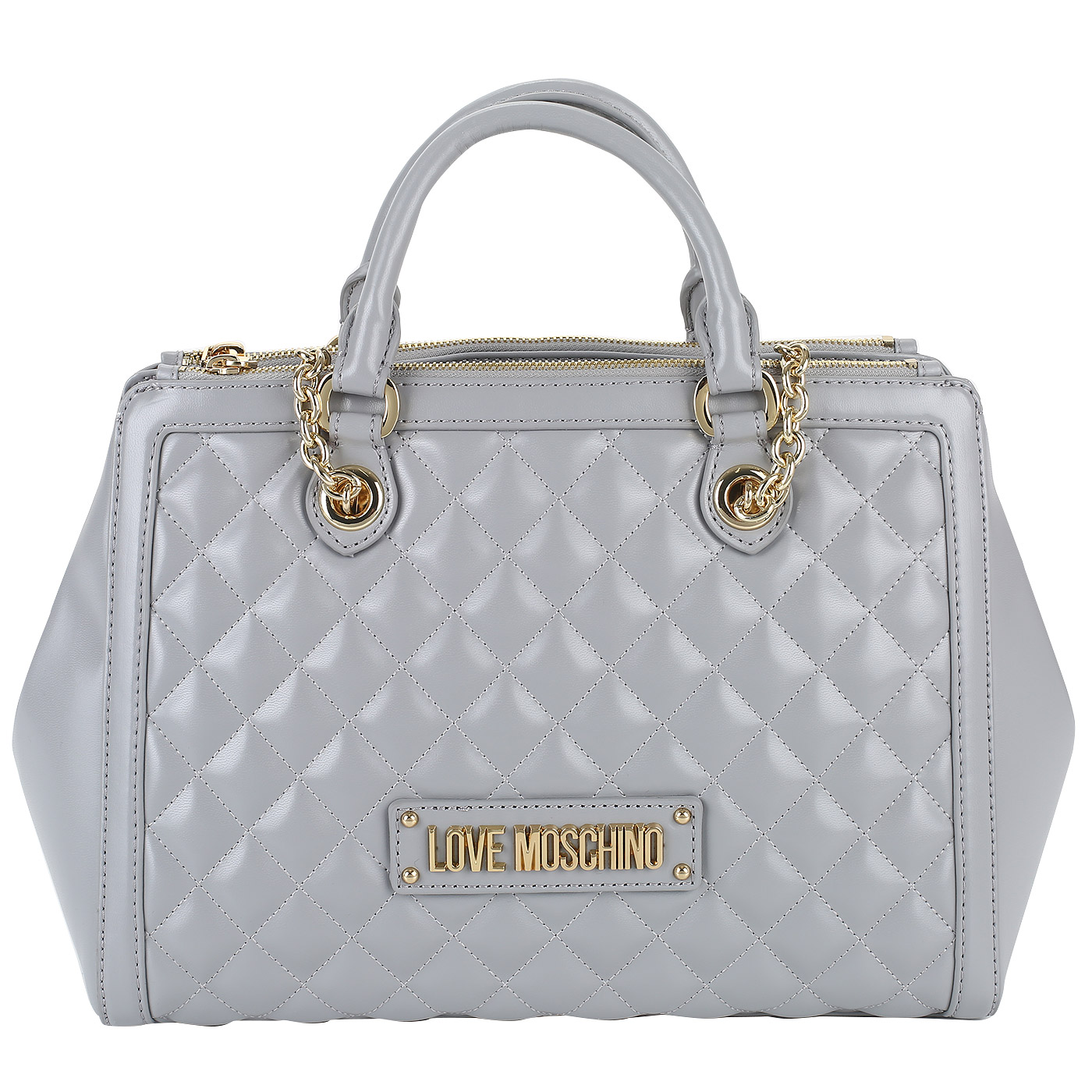 Love Moschino Стеганая сумка с тремя отделами