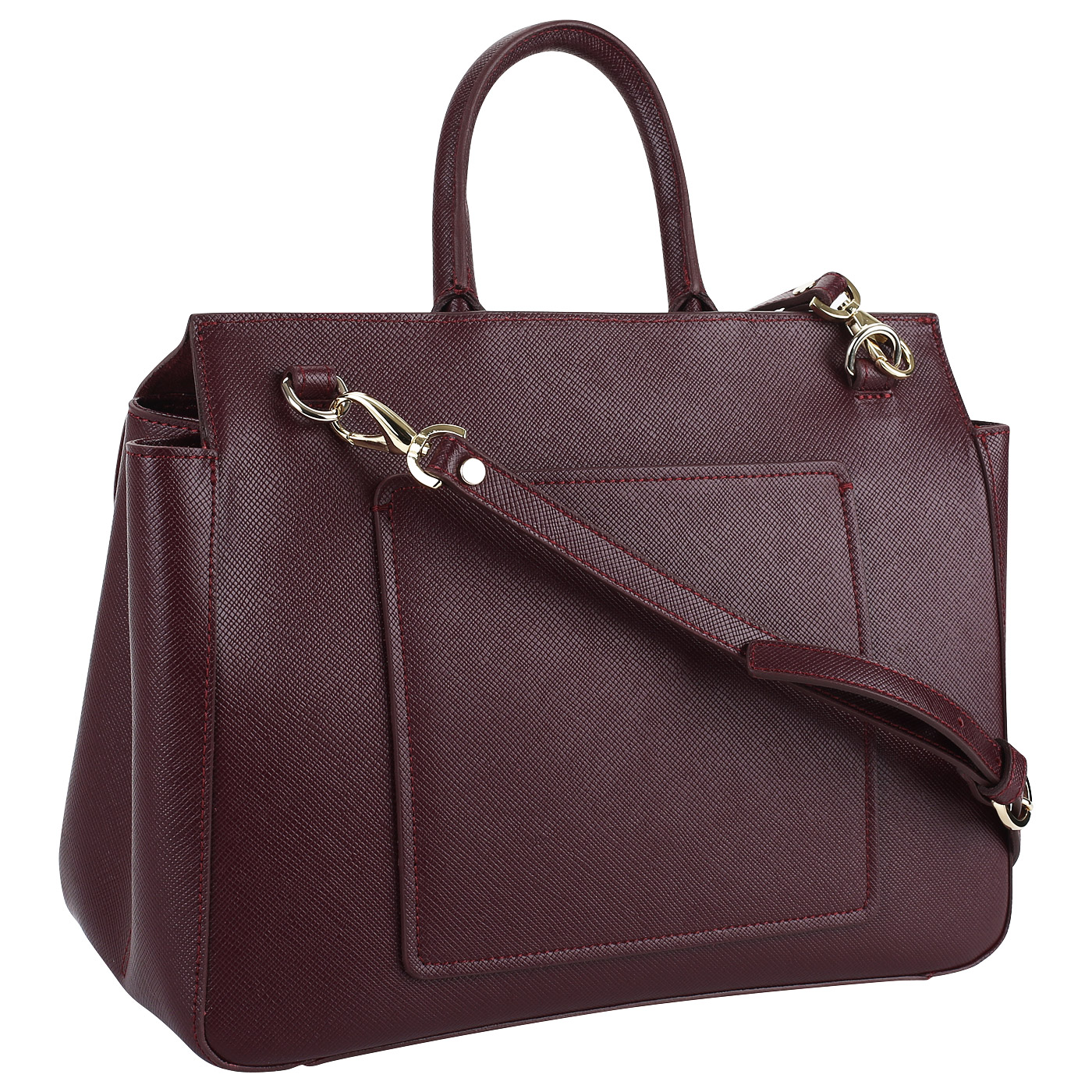 Сумка из натурального сафьяна Roberta Gandolfi Linguine Saffiano