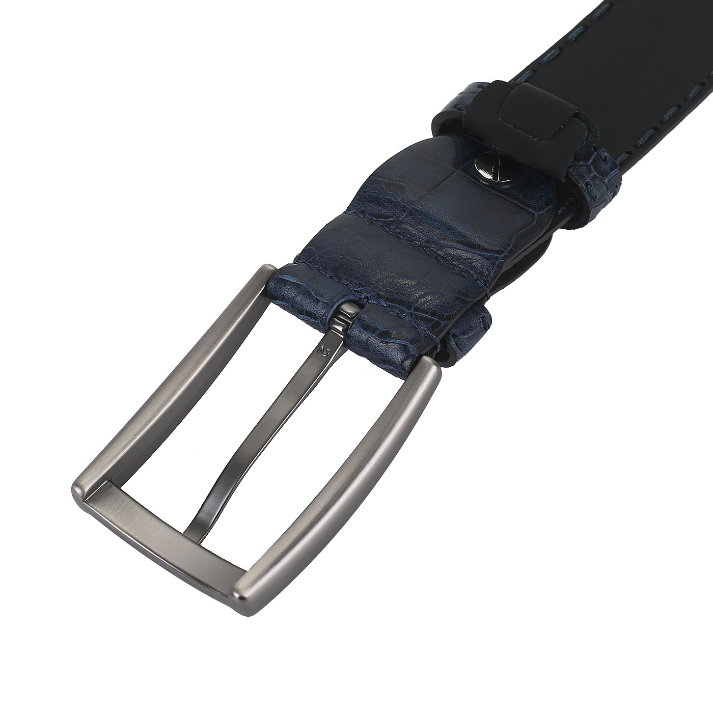 Ремень с отделкой под кожу крокодила Mayrhoff 