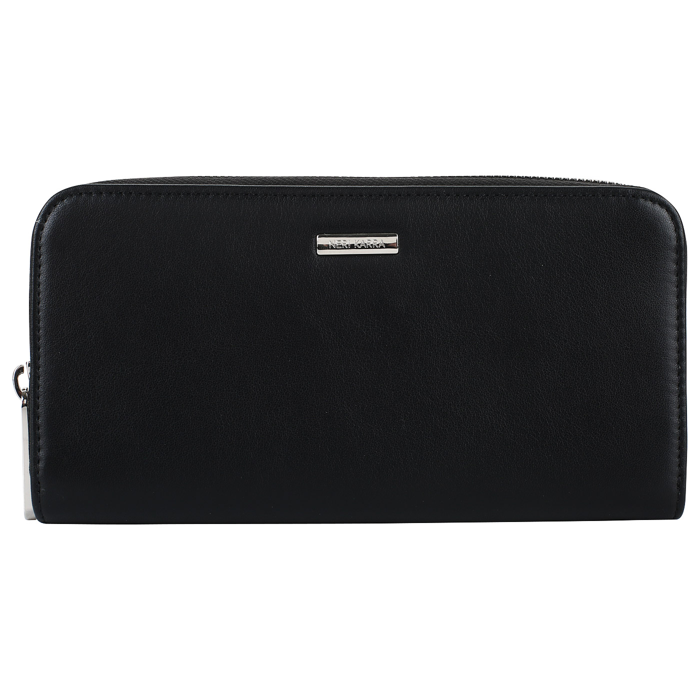 Neri Karra Черное портмоне на молнии
