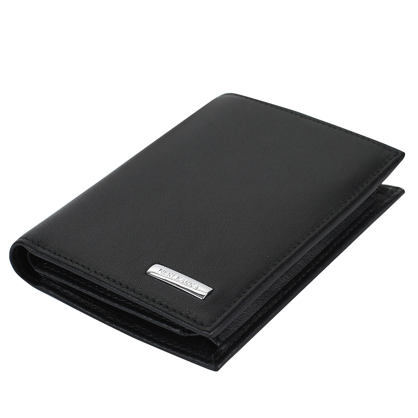 Складное портмоне из гладкой кожи Neri Karra 