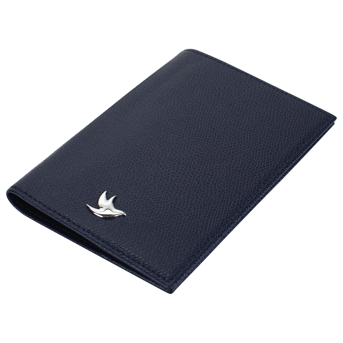 Обложка для паспорта из синей кожи Aurelli Alma fantasia