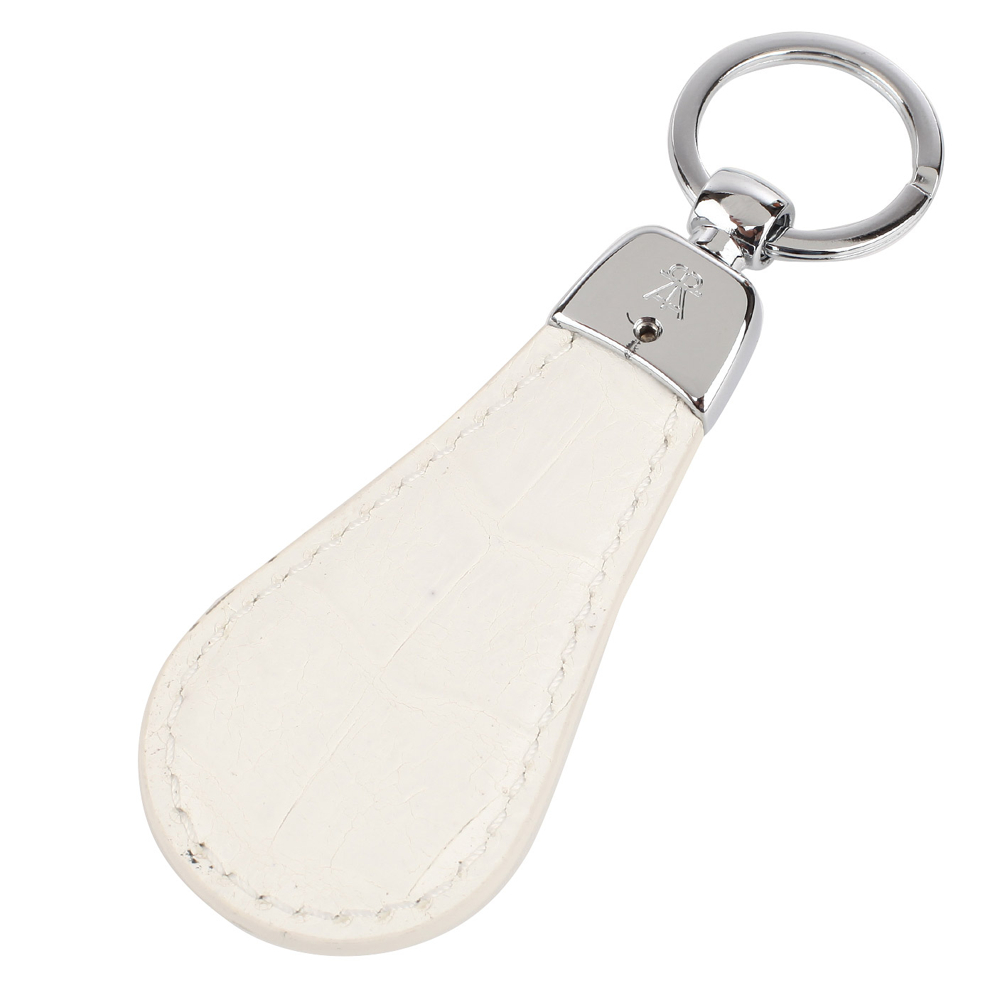 Белый кожаный брелок Neri Karra 