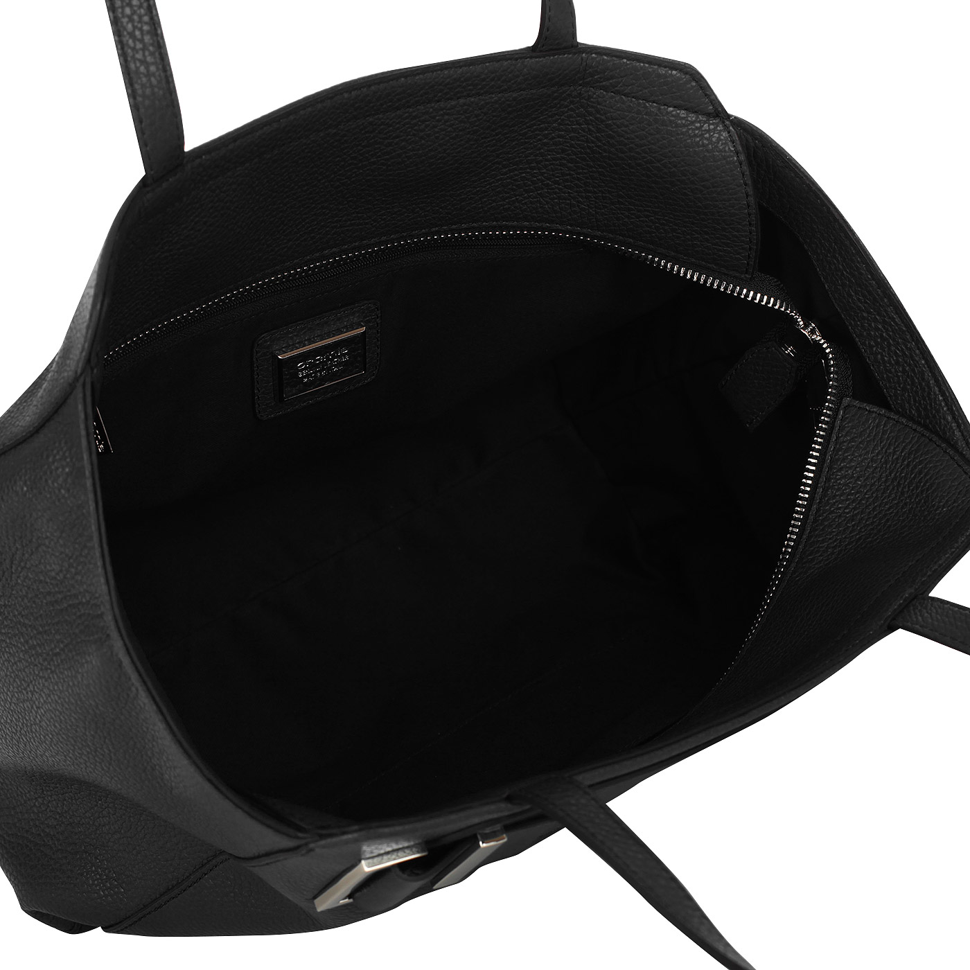 Черная кожаная сумка Cromia Ether