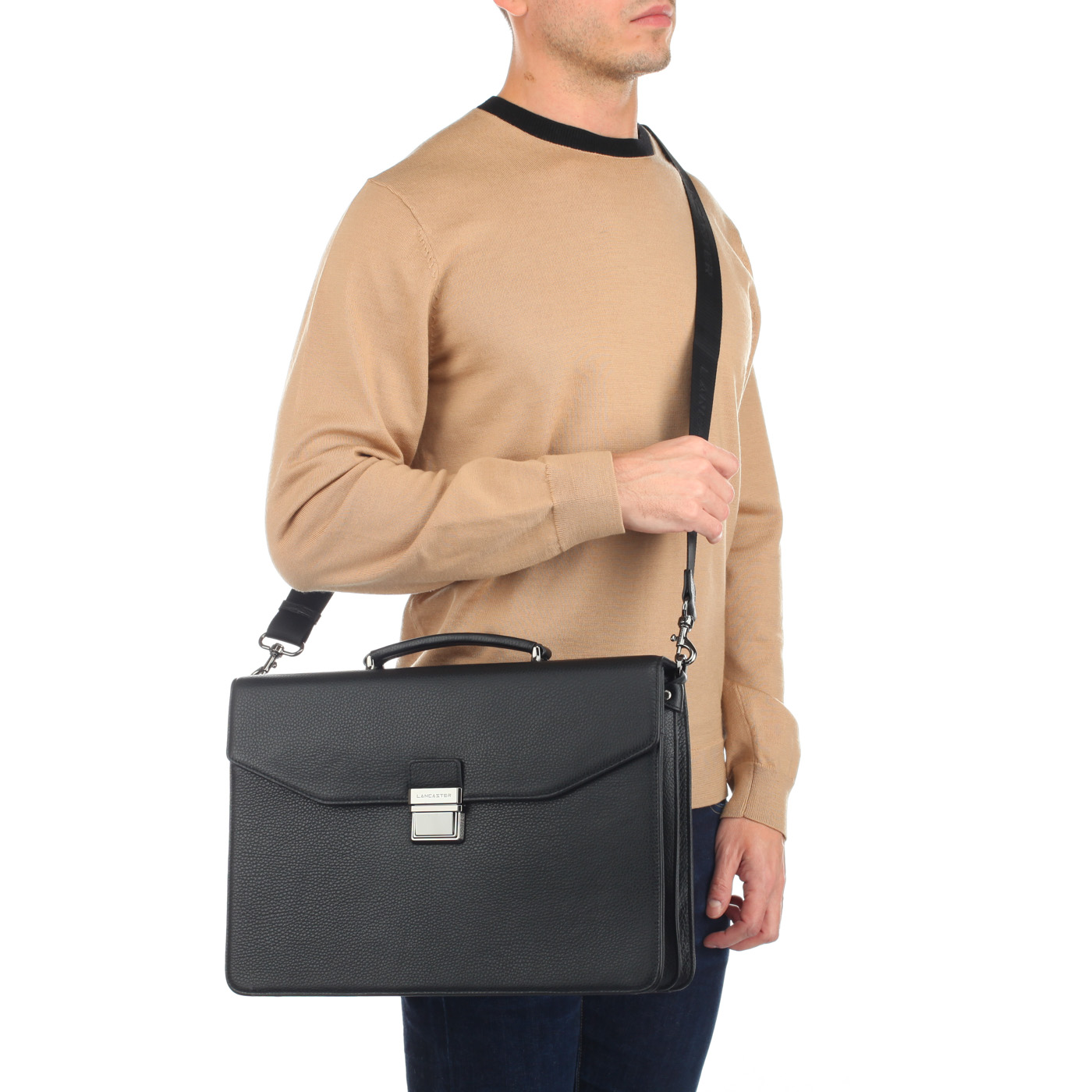 Мужской портфель из кожи Lancaster Gentlemen